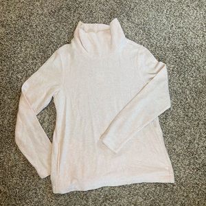 J. Crew Pink Turtleneck Sweater